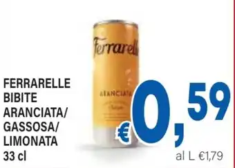 DEM Ferrarelle bibite aranciata/ gassosa/ limonata offerta