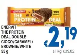 DEM Enervit the protein deal double cioco/caramel/ brownie/white offerta