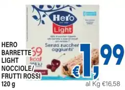 DEM Hero barrette light nocciole/ frutti rossi offerta