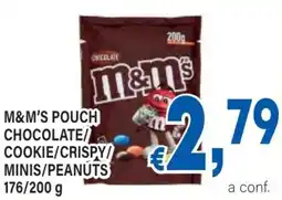 DEM M&m's pouch chocolate/ cookie/crispy/ minis/peanuts offerta