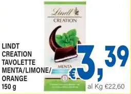 DEM Lindt creation tavolette menta/limone/ orange offerta