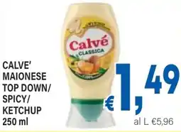DEM Calve' maionese top down/ spicy/ ketchup offerta