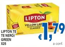 DEM Lipton te te nero/ green x25 offerta