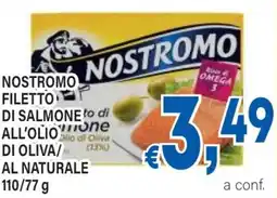 DEM Nostromo filetto di salmone di oliva/ al naturale offerta
