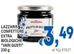 DEM Lazzaris confetture extra biologiche offerta