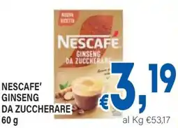 DEM Nescafe' ginseng da zuccherare offerta