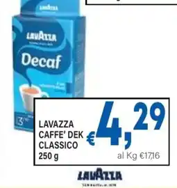 DEM Lavazza caffe' dek classico offerta