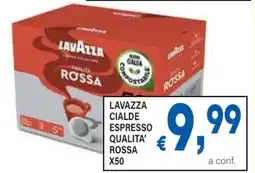 DEM Lavazza cialde espresso qualita' rossa x50 offerta