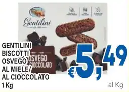 DEM Gentilini biscotti osvego svego al miele/ al cioccolato offerta