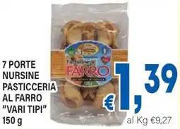 DEM 7 porte nursine pasticceria al farro offerta