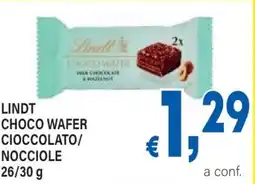 DEM Lindt choco wafer cioccolato/ nocciole offerta