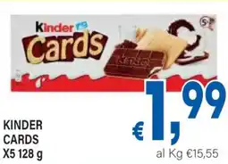 DEM Kinder cards x5 offerta