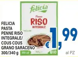 DEM Felicia pasta penne riso integrale/ cous cous grano saraceno offerta