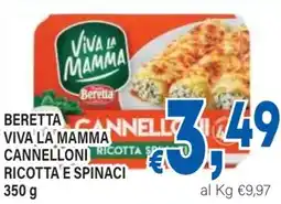 DEM Beretta viva la mamma cannelloni ricotta e spinaci offerta