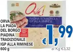 DEM Orva la piada del borgo piadina tradizionale igp alla riminese offerta
