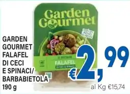 DEM Garden gourmet falafel di ceci e spinaci/ barbabietola offerta