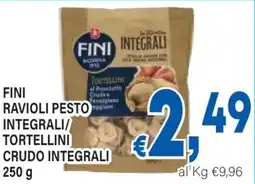 DEM Fini ravioli pesto integrali/ tortellini crudo integrali offerta