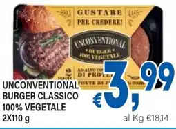 DEM Unconventional burger classico 100% vegetale offerta
