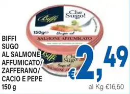 DEM Biffi sugo al salmone affumicato zafferano/ cacio e pepe offerta