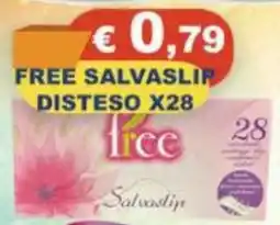 Magazzini del Risparmio Free salvaslip disteso offerta