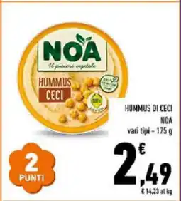 Conad Hummus di Ceci offerta