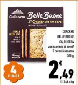 Conad CRACKER BELLE BUONE GALBUSERA offerta