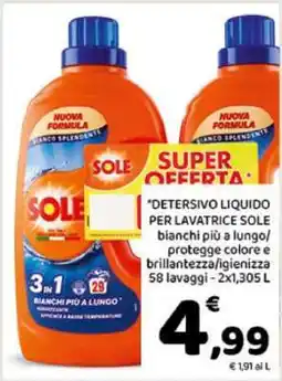 Conad Sole Detersivo Liquido offerta
