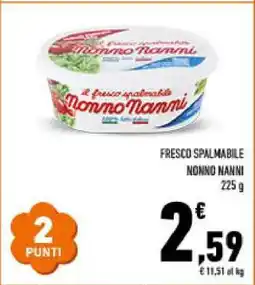 Conad FRESCO SPALMABILE NONNO NANNI offerta