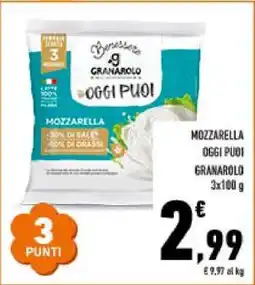 Conad MOZZARELLA OGGI PUOI GRANAROLO offerta
