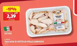 ALDI TAGLIATA DI PETTO DI POLLO ARROSTO offerta