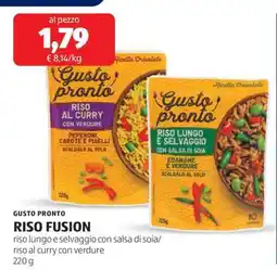 ALDI GUSTO PRONTO RISO FUSION offerta