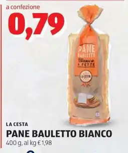 ALDI LA CESTA PANE BAULETTO BIANCO offerta