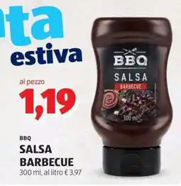 ALDI BBQ SALSA BARBECUE offerta