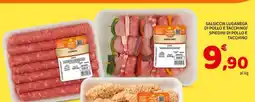 Conad Salsiccia Luganega di Pollo e Tacchino / Spiedini di Pollo e Tacchino offerta
