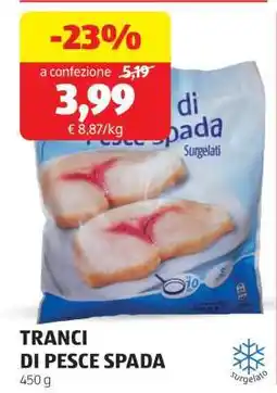 ALDI Tranci di Pesce Spada offerta