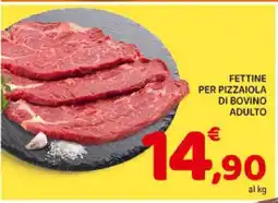 Conad Fettine per pizzaiola di bovino adulto offerta