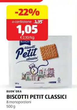 ALDI BUON'ORA BISCOTTI PETIT CLASSICI offerta