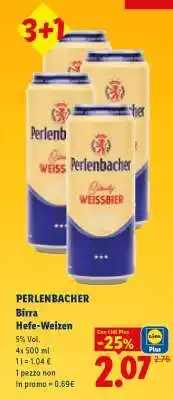 Lidl PERLENBACHER Birra Hefe-Weizen offerta