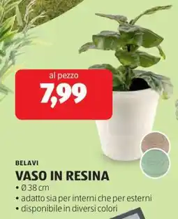 ALDI VASO IN RESINA offerta