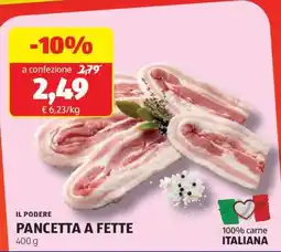 ALDI IL PODERE PANCETTA A FETTE offerta