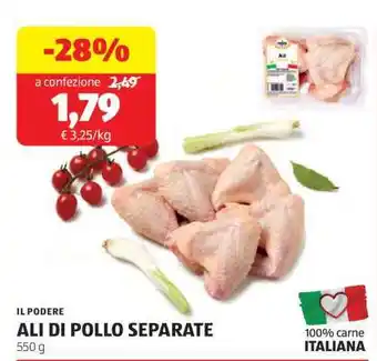 ALDI Ali di pollo separate offerta