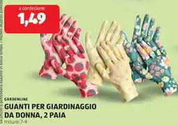 ALDI GUANTI PER GIARDINAGGIO DA DONNA, 2 PAIA offerta