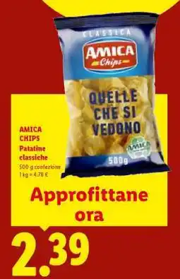 Lidl Amica Chips Patatine classiche offerta