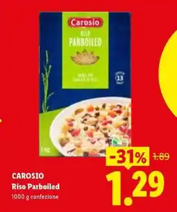 Lidl Carosio Riso parboiled offerta
