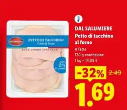 Lidl Dal Salumiere Petto di tacchino al forno offerta