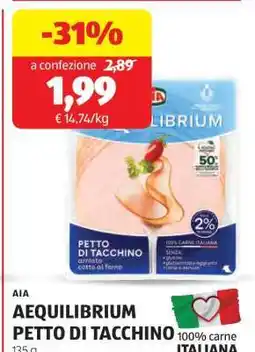 ALDI AIA Aequilibrium Petto di Tacchino offerta