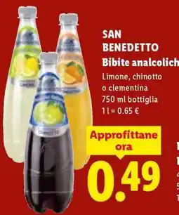 Lidl SAN BENEDETTO Bibite analcoliche offerta