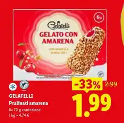 Lidl GELATELLI Pralinati amarena offerta