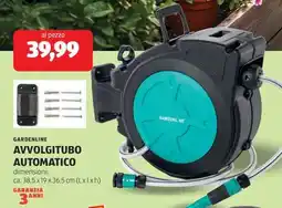 ALDI GARDENLINE AVVOLGITUBO AUTOMATICO offerta