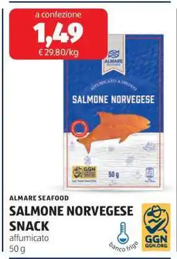 ALDI SALMONE NORVEGESE SNACK offerta